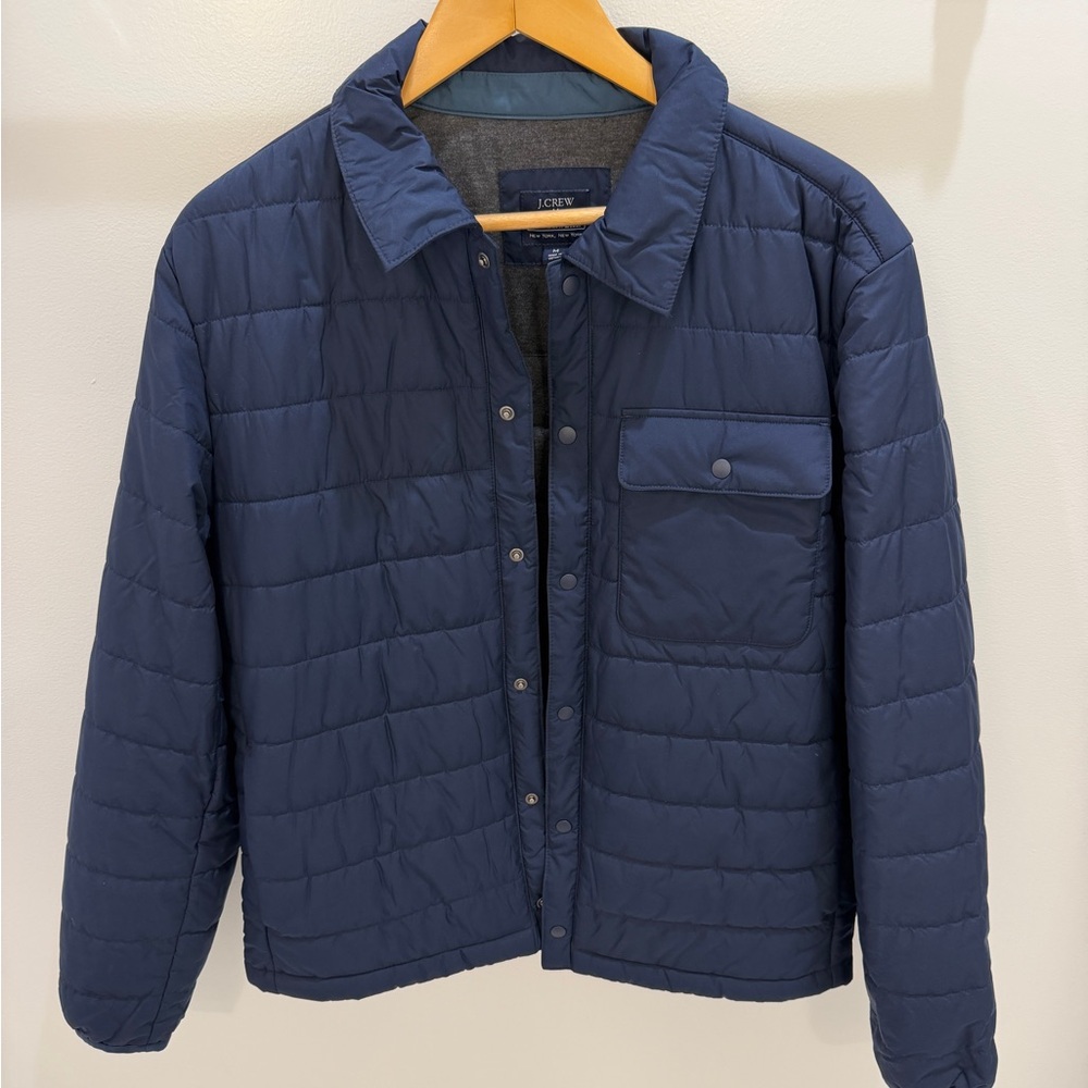 J Crew Quilted Shirt Jacket